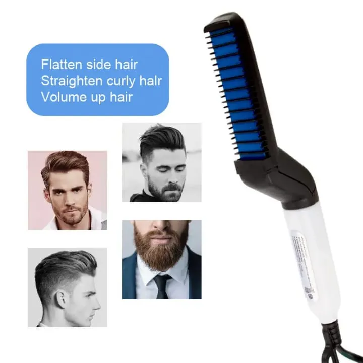 Brosse Chauffante Céramique pour Barbe et Cheveux - 60Hz - 220V