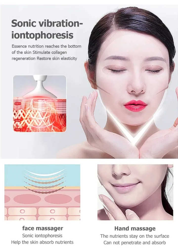 Appareil de Massage Visage et Cou - Peeling & Anti-Rides