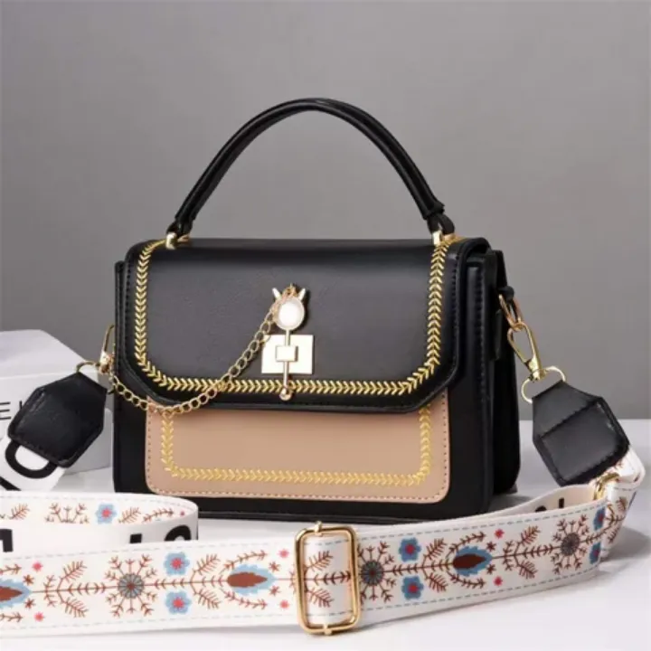 Sac Vintage Chic à Bandoulière Brodée - Élégance et Originalité