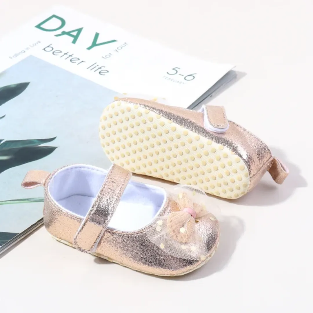 Sandales Bébé Fille – Semelle Souple, Design Bling – 0 à 15 Mois