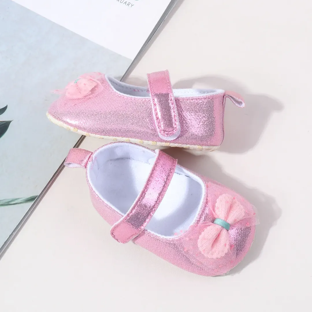 Sandales Bébé Fille – Semelle Souple, Design Bling – 0 à 15 Mois