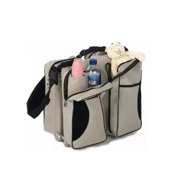Lit Nomade Multifonction 3 en 1 – Sac de Transport, Espace à Langer et Berceau Portable pour Bébé