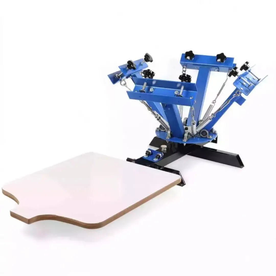 Machine de Sérigraphie Manuelle NS402-S – 4 Couleurs, 2 Stations – Réglage Facile – Idéale T-shirts et Textiles