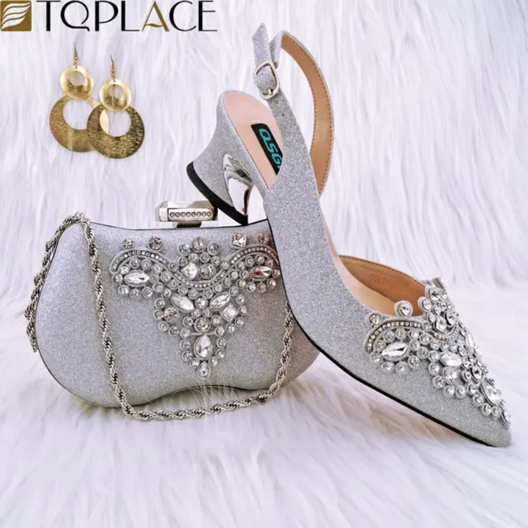 Ensemble Chaussures et Sac à Main Femme – Design Africain et Italien – Spécial Cérémonies et Mariages