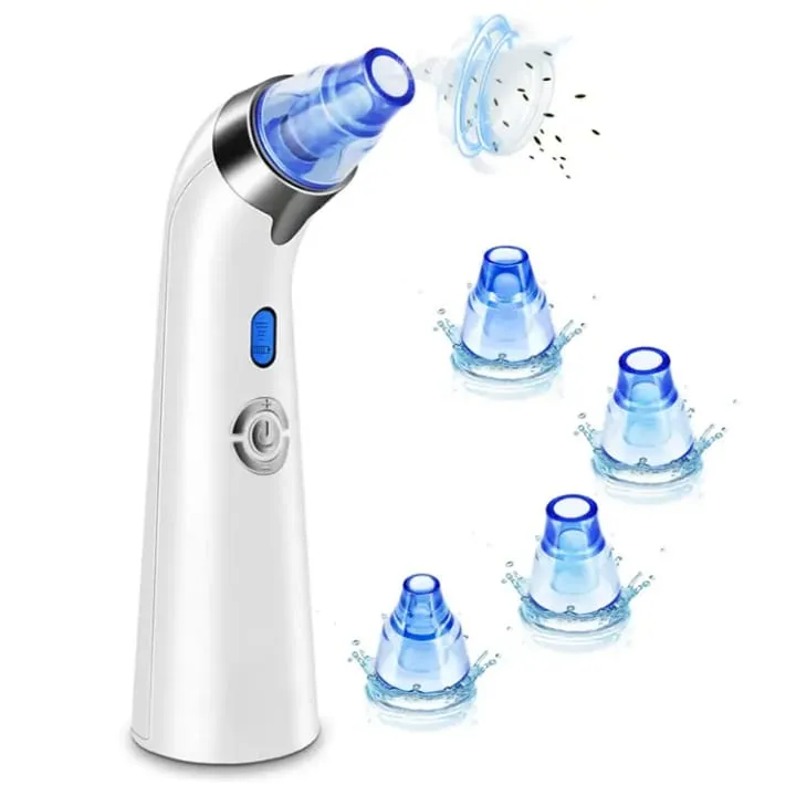 Aspirateur de Points Noirs - 5 Niveaux d'Intensité - 4 Têtes Interchangeables