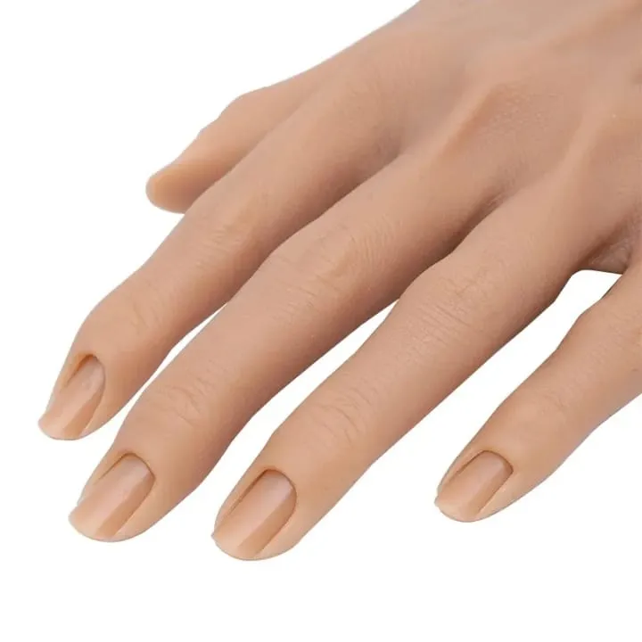 Main d'Entraînement Silicone pour Onglerie - Modèle Réaliste