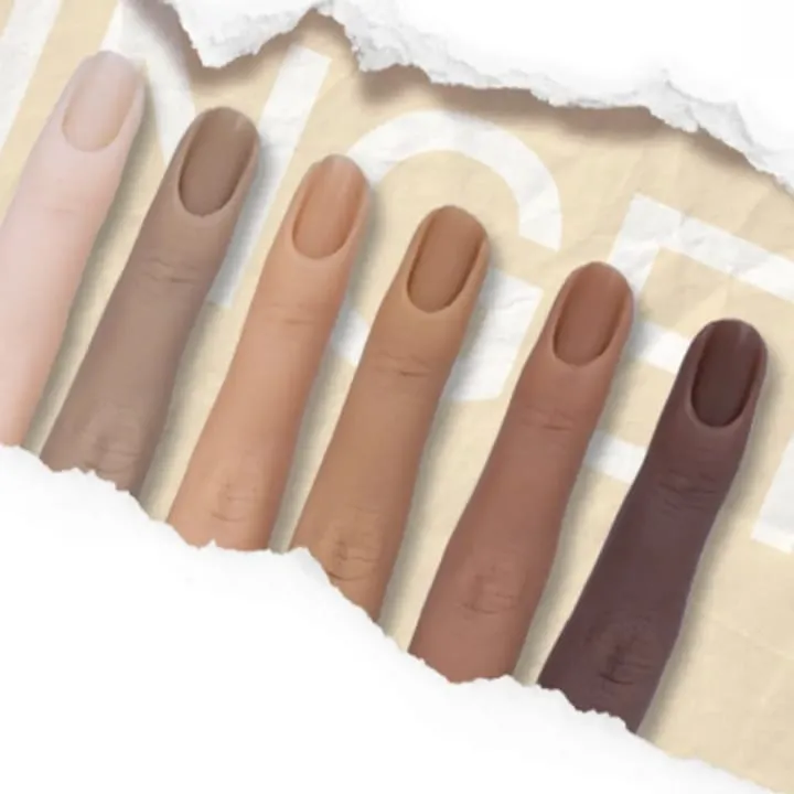 Doigts de Pratique en Silicone pour Onglerie