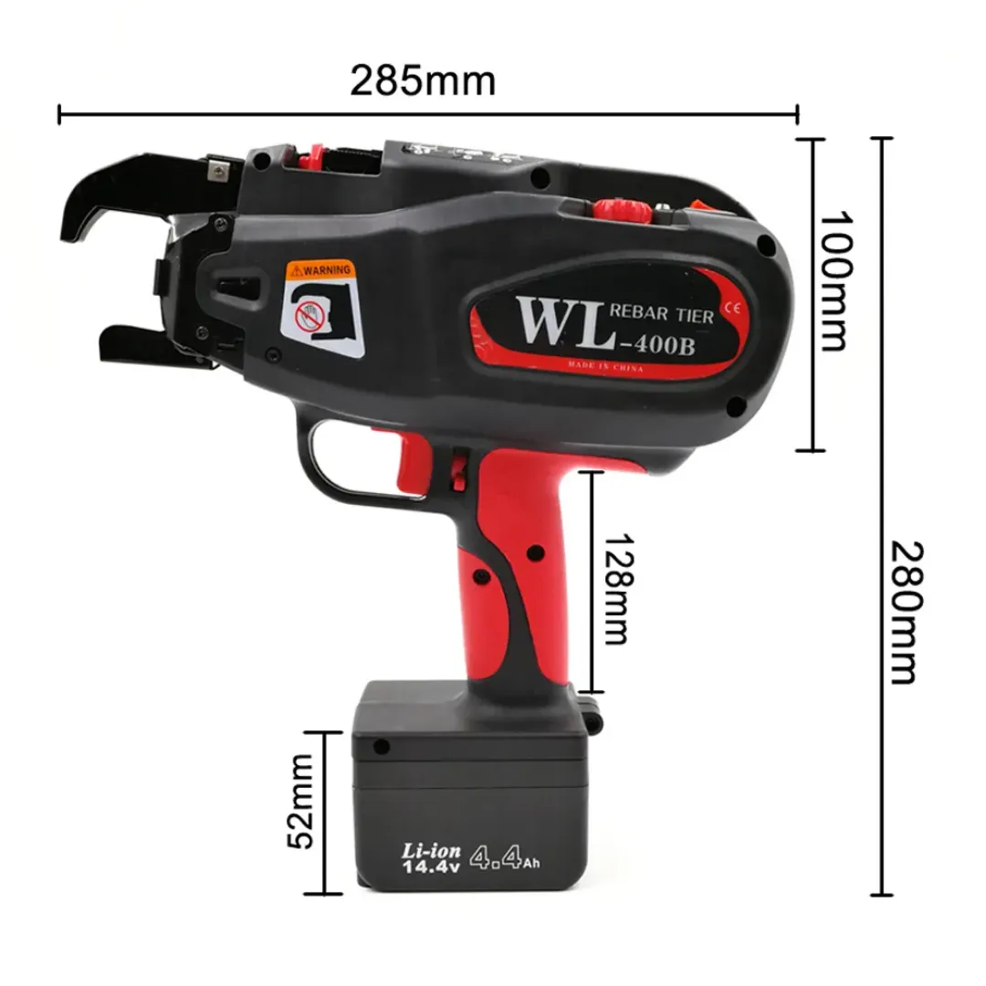 Machine Automatique à Attacher les Barres d’Armature – Modèle WL-400B – Batterie Li-ion 14.4V – Haute Vitesse