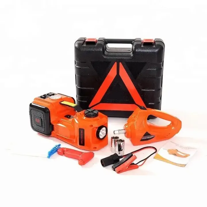 Cric Électrique Hydraulique 5 Tonnes 12V avec Boîte – Kit de Réparation Auto Complet