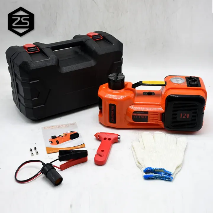 Cric Électrique Hydraulique 5 Tonnes 12V avec Boîte – Kit de Réparation Auto Complet