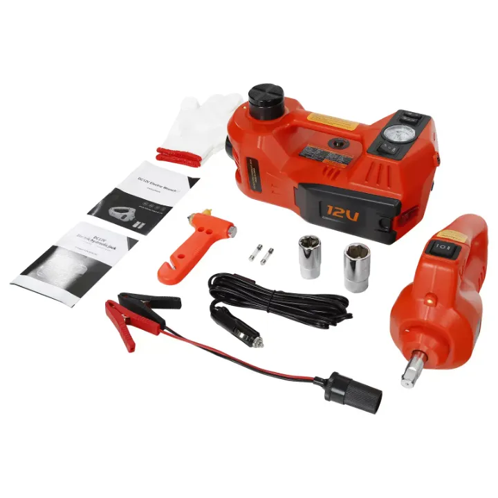 Cric Électrique Hydraulique 5 Tonnes 12V avec Boîte – Kit de Réparation Auto Complet