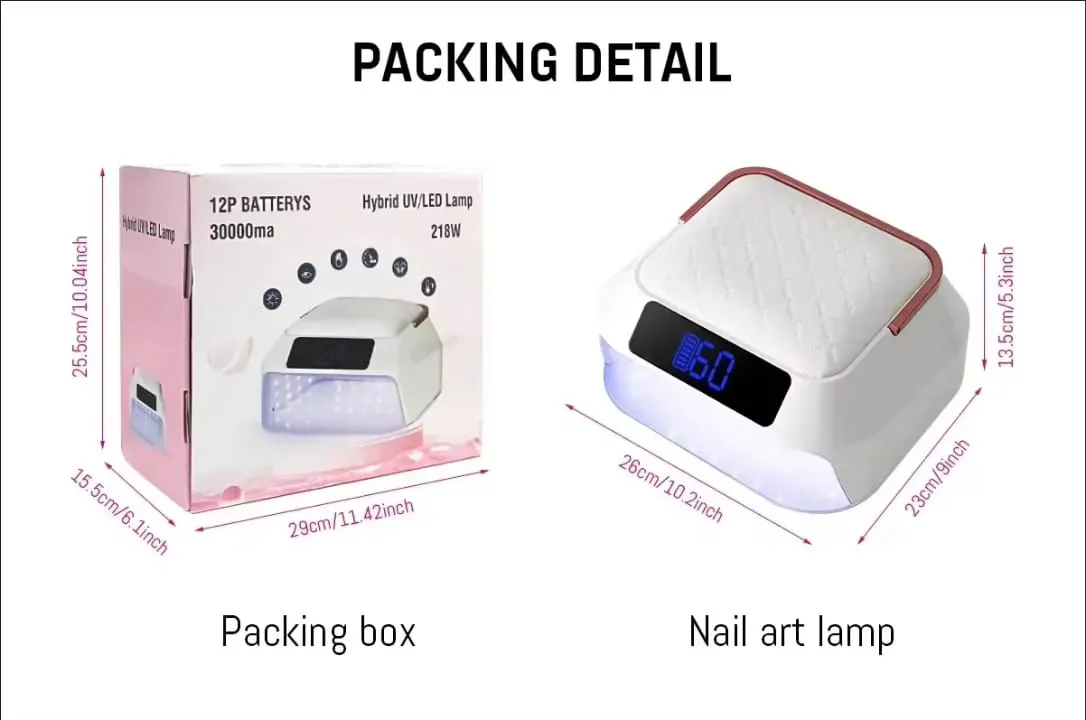 Lampe UV LED pour ongles – 218W Haute Puissance