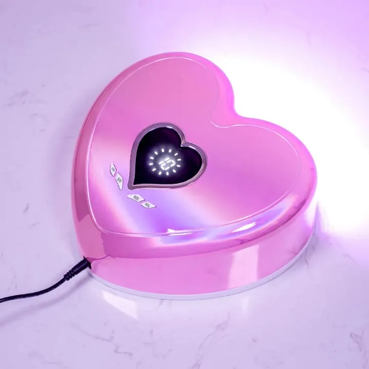 Lampe UV pour ongles – Design cœur rose 96W