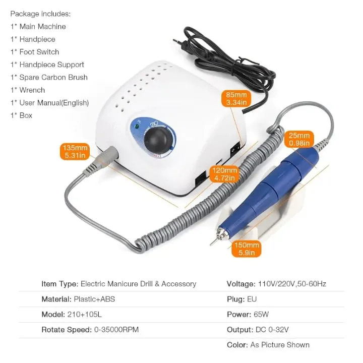 Ponceuse Pro Strong 210 – 65W avec Pédale & Accessoires