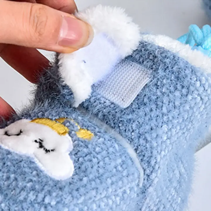 Chaussons Bébé Hiver – Mignons Préwalkers en Laine Épaisse