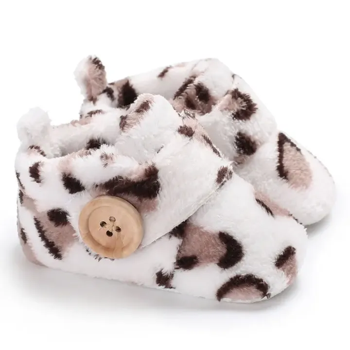 Bottes Bébé Hiver – Peau de Mouton Douce & Semelle Peluche Éléphant Ultra-confortable – Nouveau-né à 24 mois – Anti-froid & Faciles à Enfiler