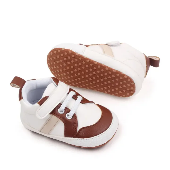 2024 Nouvelle Collection Printemps/Automne - Baskets Décontractées pour Bébé Garçon 0-12 Mois - Chaussures de Sport Légeres et Confortables