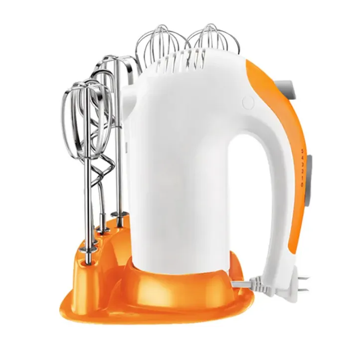 Mixeur Électrique Manuel 5 Vitesses – 125W avec Accessoires Multifonctions pour Gâteaux, Crèmes, Pâtes et Œufs