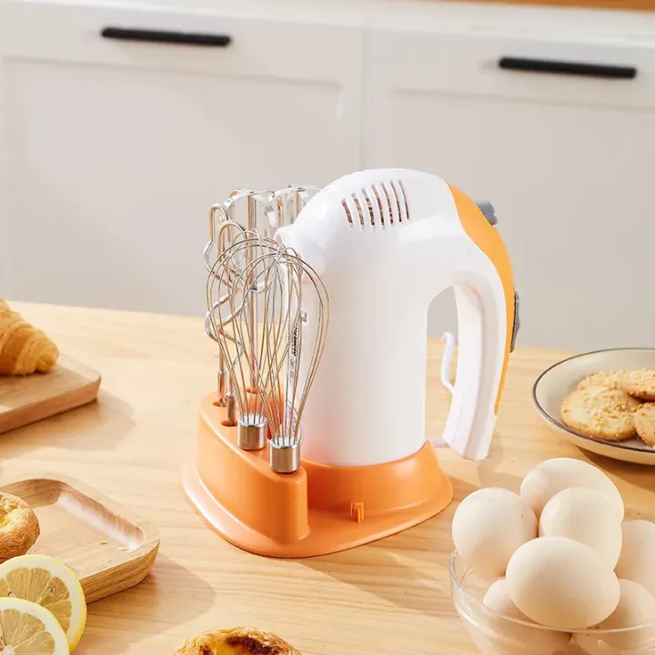 Mixeur Électrique Manuel 5 Vitesses – 125W avec Accessoires Multifonctions pour Gâteaux, Crèmes, Pâtes et Œufs