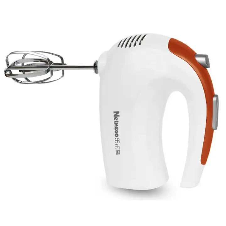 Mixeur Électrique Manuel 5 Vitesses – 125W avec Accessoires Multifonctions pour Gâteaux, Crèmes, Pâtes et Œufs