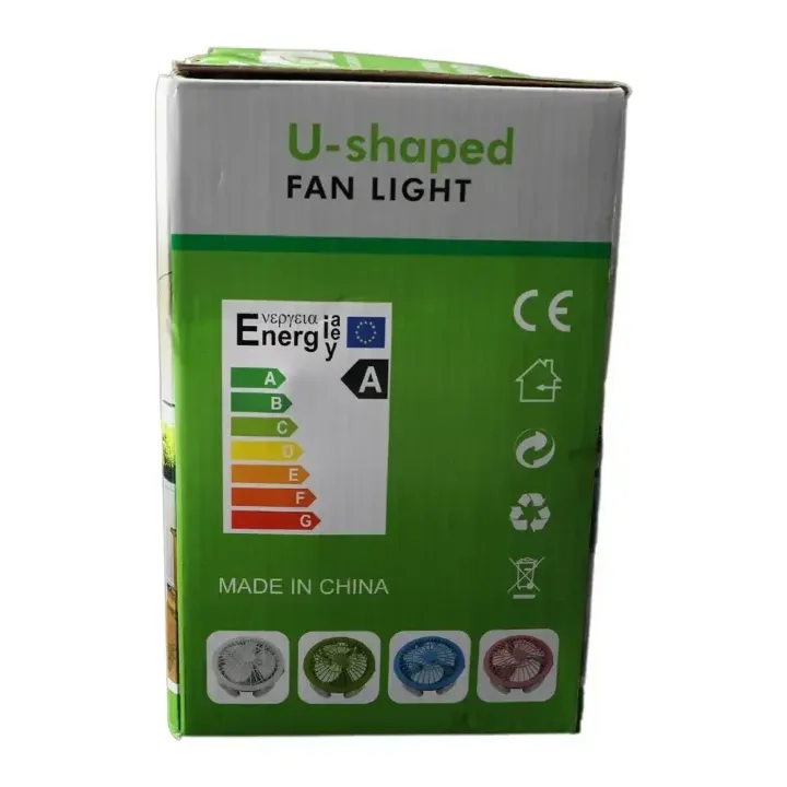 Ventilateur Plafond LED 2-en-1 à Pales Repliables – Douille E27, Design Moderne et Réglable à 360°