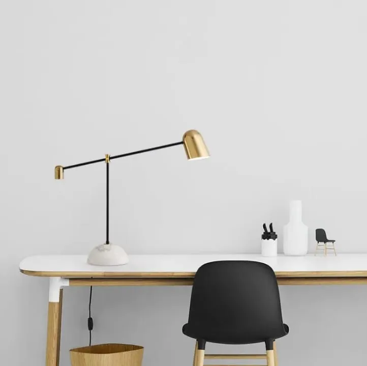 Lampe de Bureau Longue Portée avec Base Blanche - TQ22011