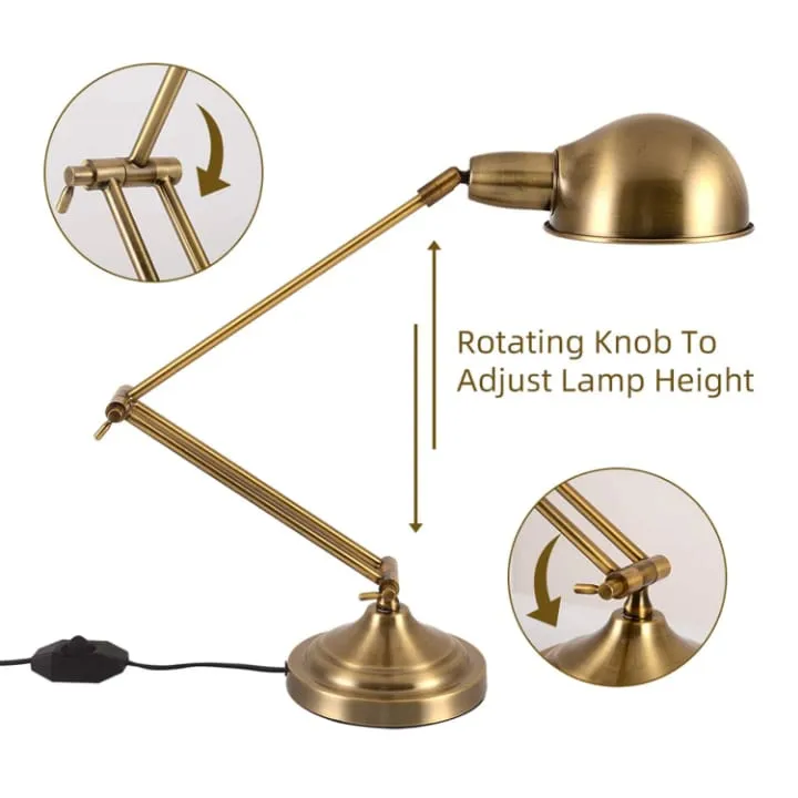 Lampe de Bureau Chrome Articulée Compacte – TQ22015