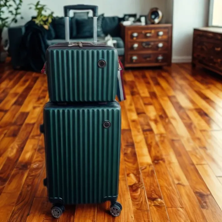 Ensemble de Valises de Voyage 2 Pièces – Valise Cabine + Sac à Dos à Roulettes, Léger et Résistant, Unisexe