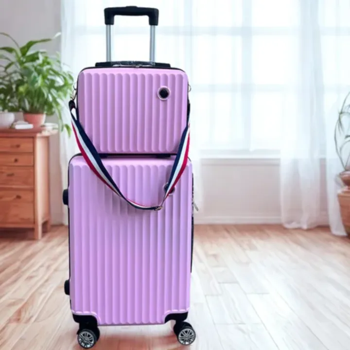 Ensemble de Valises de Voyage 2 Pièces – Valise Cabine + Sac à Dos à Roulettes, Léger et Résistant, Unisexe
