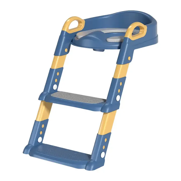 Réducteur WC Enfant avec Marche et Poignées – Siège Pliable Antidérapant pour Apprentissage de la Propreté