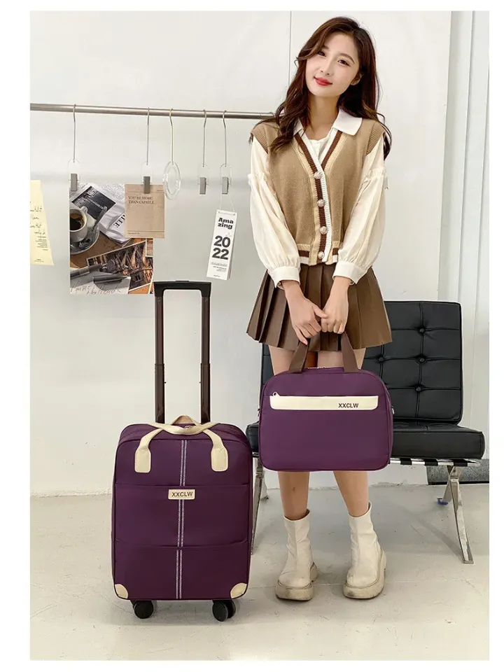 Set de Bagages Tendance 2025 – Sac de Voyage Imperméable à Roulettes avec Sac à Main Intégré