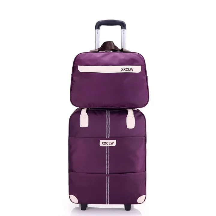 Set de Bagages Tendance 2025 – Sac de Voyage Imperméable à Roulettes avec Sac à Main Intégré