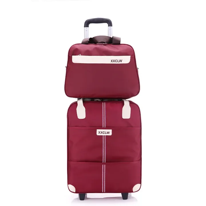 Set de Bagages Tendance 2025 – Sac de Voyage Imperméable à Roulettes avec Sac à Main Intégré