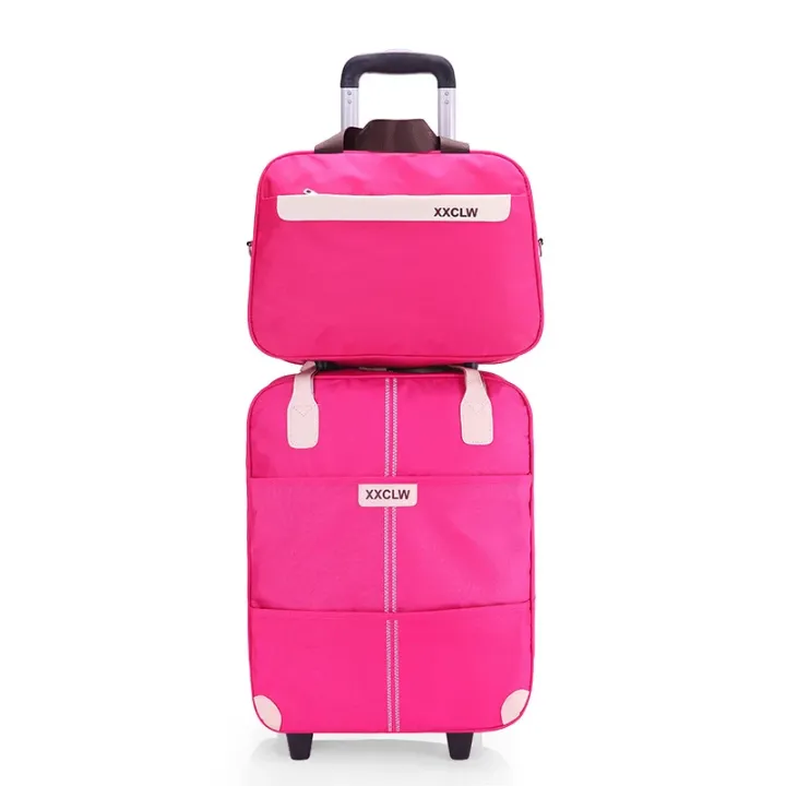 Set de Bagages Tendance 2025 – Sac de Voyage Imperméable à Roulettes avec Sac à Main Intégré