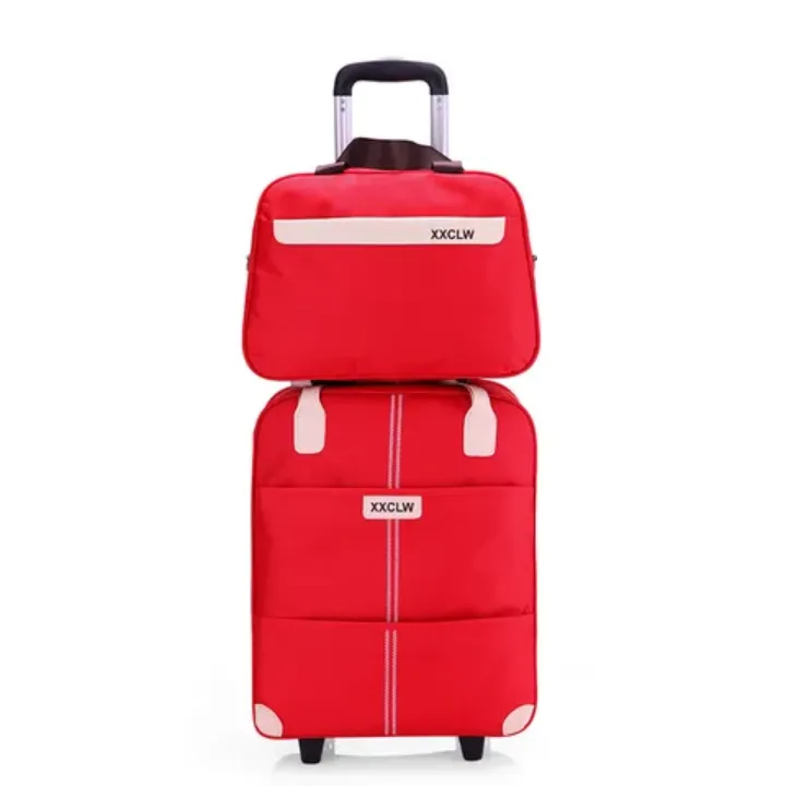 Set de Bagages Tendance 2025 – Sac de Voyage Imperméable à Roulettes avec Sac à Main Intégré