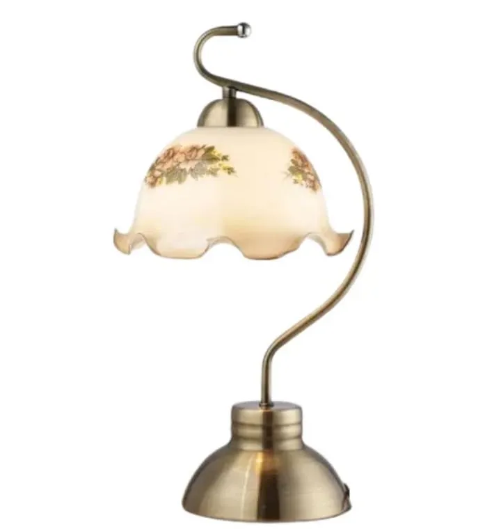 Lampe Fleurie en Verre et Métal – TQ22026