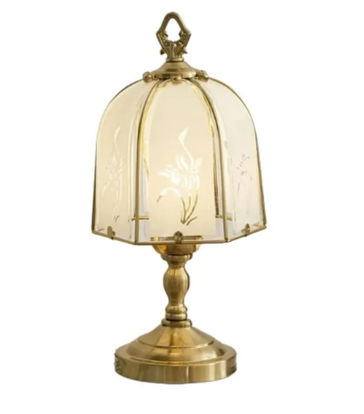 Lampe Fleurie en Verre et Métal – TQ22026