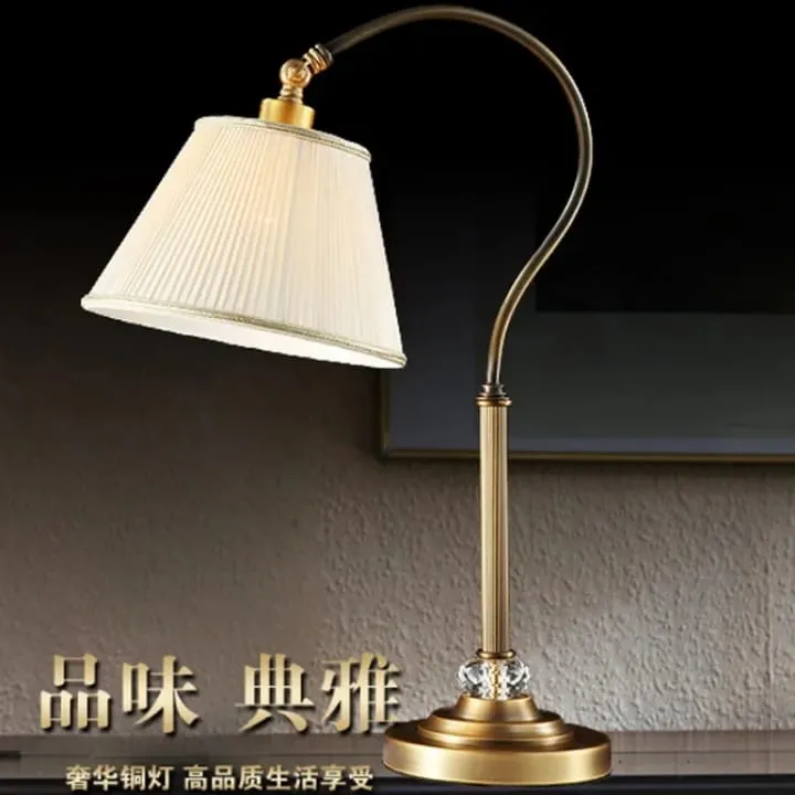 Lampe de Chevet avec Abat-Jour en Tissu – TQ22027A