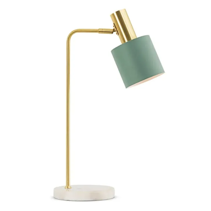 Lampe de Bureau Colorée Vert Mat & Laiton – TQ22030