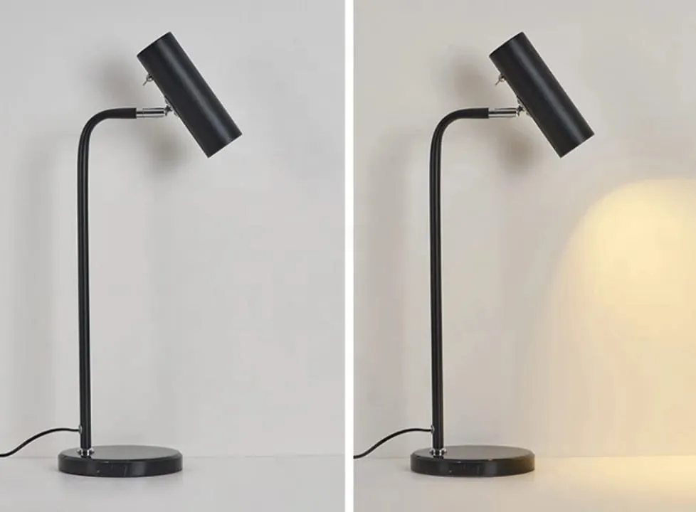 Lampe Dorée avec Base en Marbre Blanc – TQ22029B