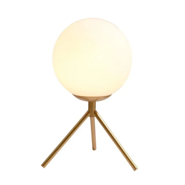 Lampe Trépied Globe Verre & Métal – TQ22035