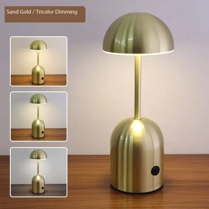 Lampe Métal Bouton Tactile Dorée – TQ22038-G