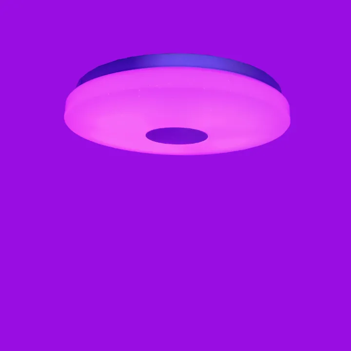 Plafonnier LED Intelligent Rond avec Couleurs RVB – Contrôle Wi-Fi, Bluetooth, Musique & Télécommande