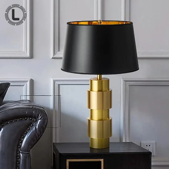 Lampe Contrastée Cuivre et Noir – YF-814