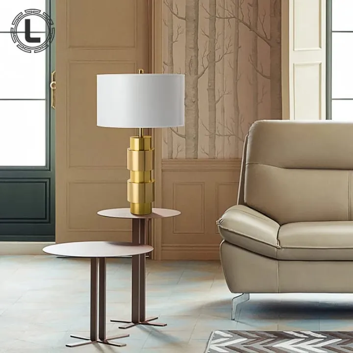 Lampe Contrastée Cuivre et Noir – YF-814