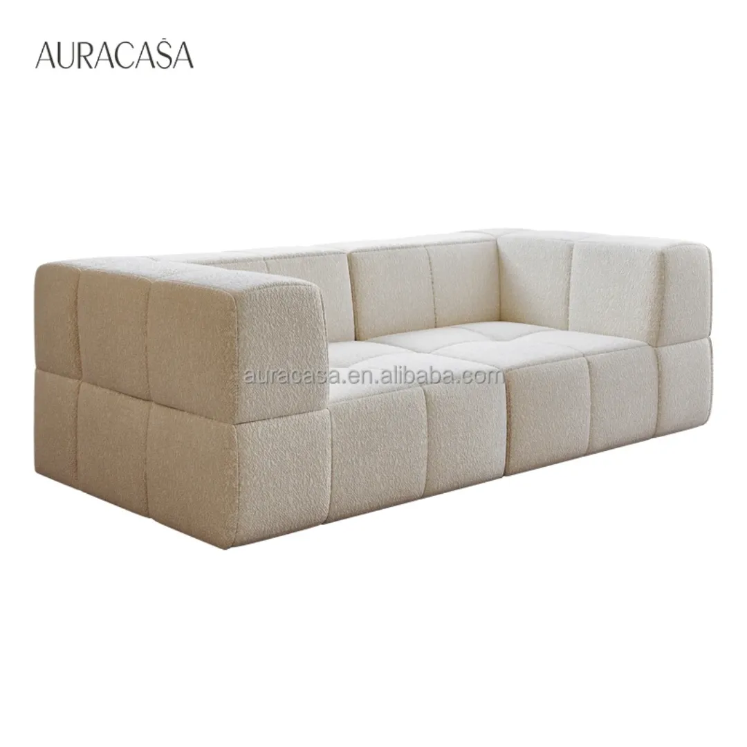 Canapé 2 Places Compressé Sous Vide – Tissu Velours Premium, Confort Durable, Montage Facile