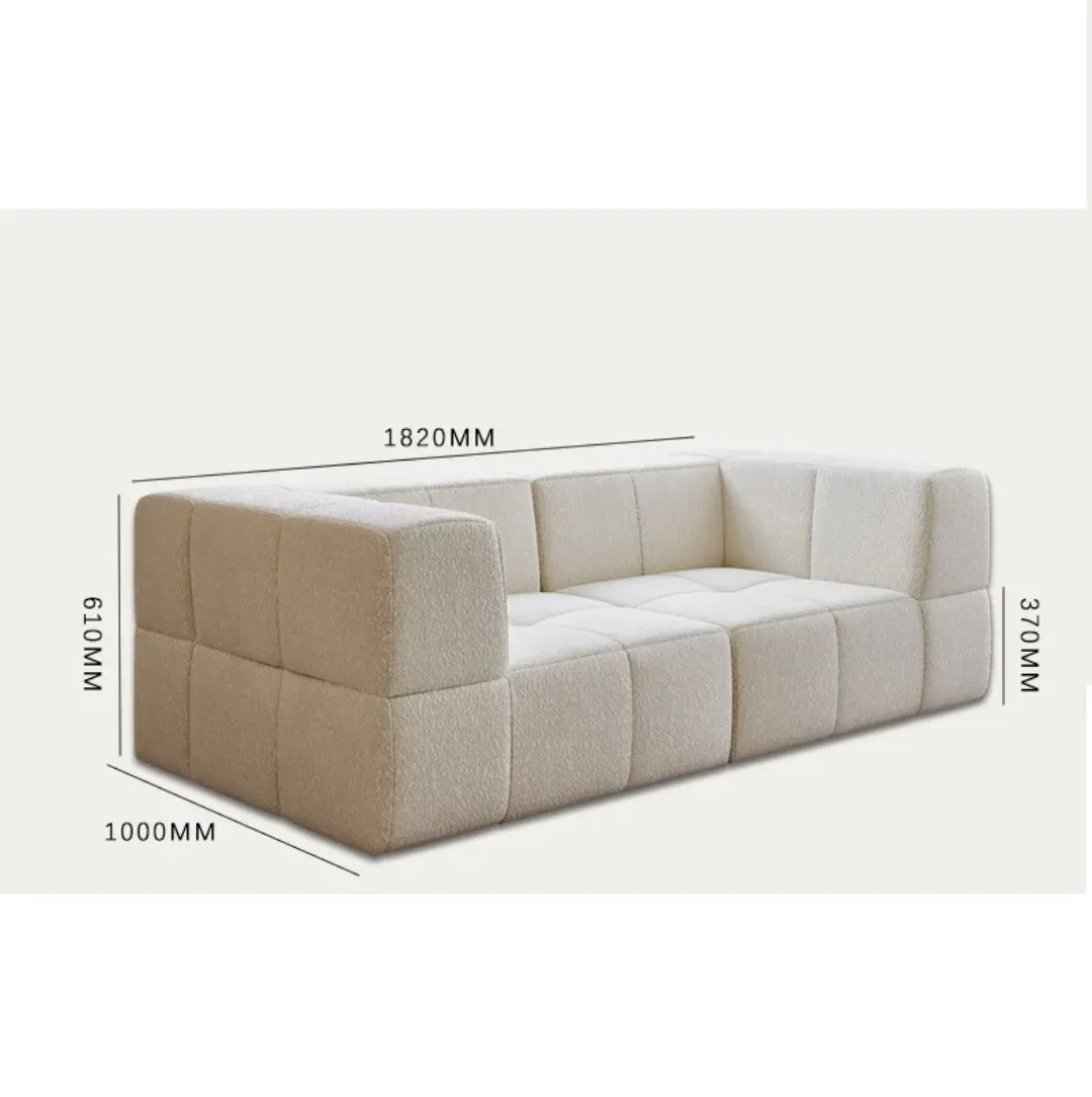 Canapé 2 Places Compressé Sous Vide – Tissu Velours Premium, Confort Durable, Montage Facile