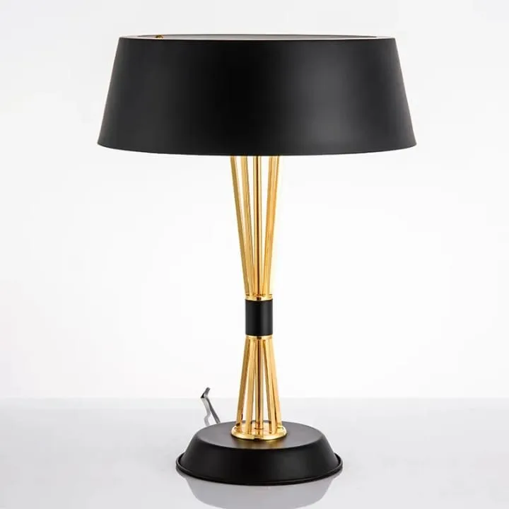 Lampe Colonne Torsadée avec Abat-Jour Large – YF-818