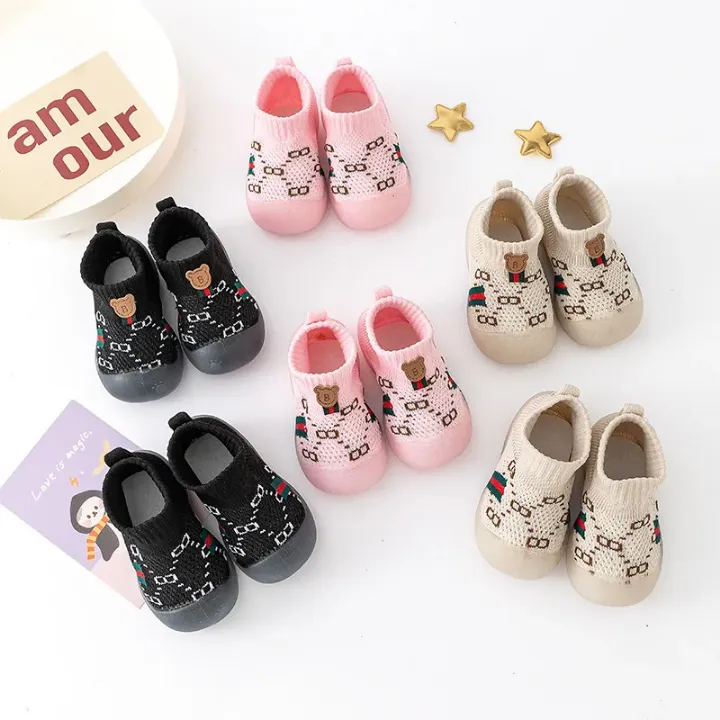 Chaussons Chaussettes Bébé Antidérapants – Design Mignon et Confort Assuré