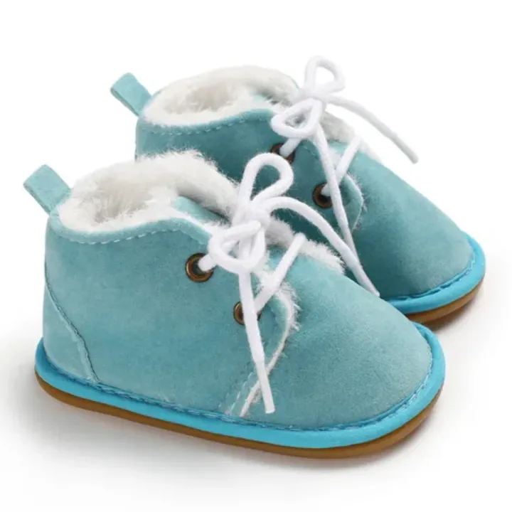Chaussures d’Hiver Bébé à Imprimé Léopard – Doublure Chaude en Peluche
